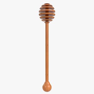 Wooden honey dipper