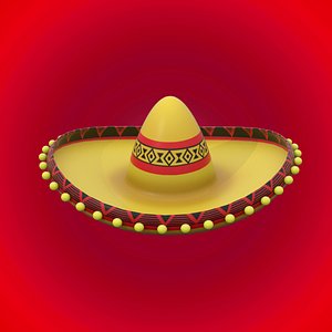 mexican hat 3D model