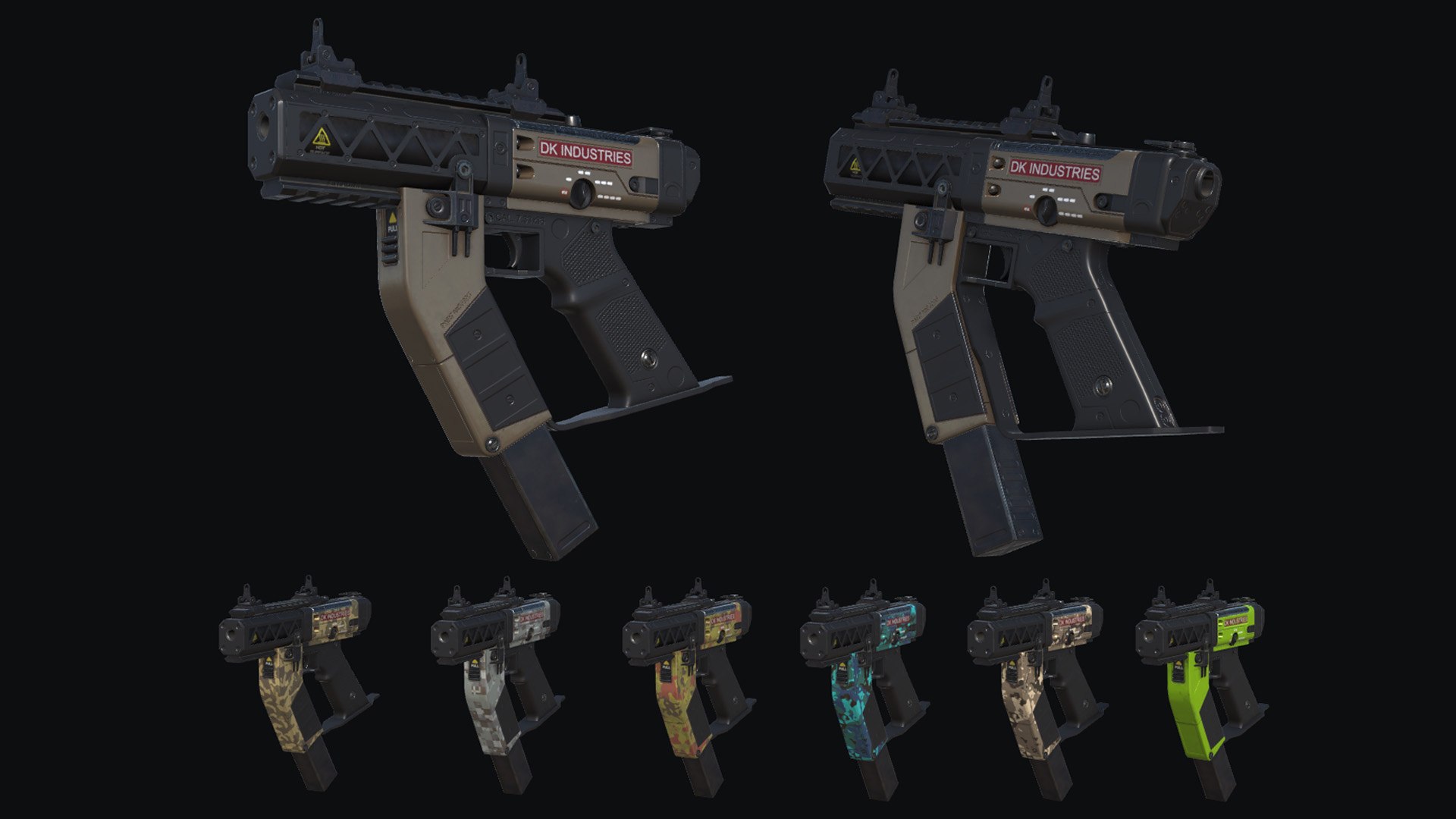 PBR SciFi Weapons V2 3D Model - TurboSquid 1715522