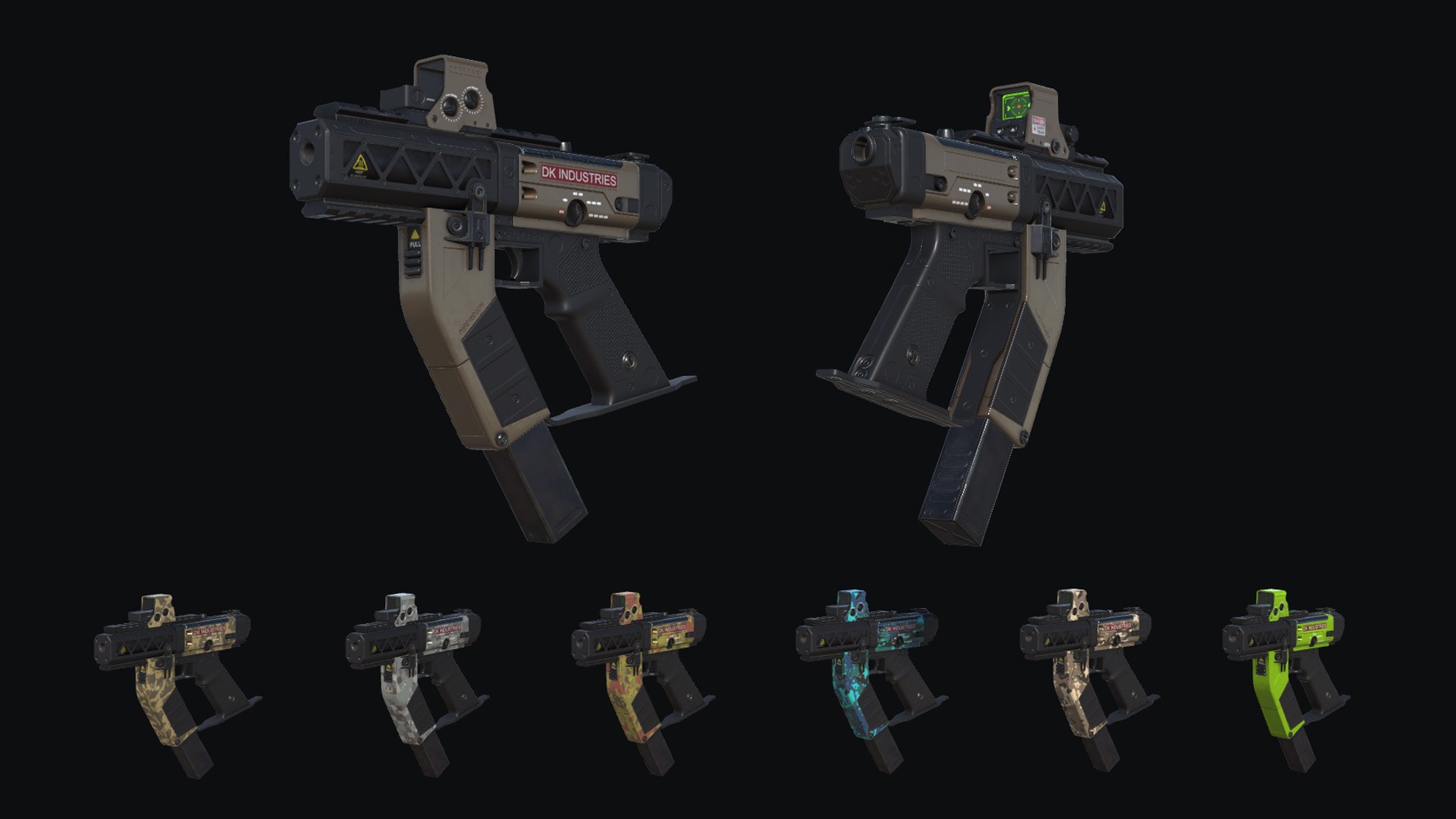 PBR SciFi Weapons V2 3D Model - TurboSquid 1715522