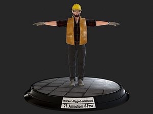 worker1 animations pack model