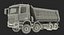 heavy utility dump truck 3D model