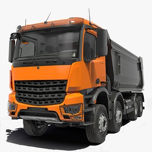 Heavy Utility Dump Truck 8X8 3D Model