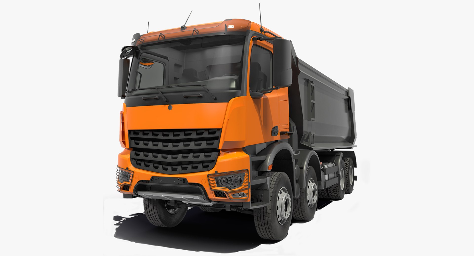 Heavy Utility Dump Truck 8X8 3D Model 3D model preview
