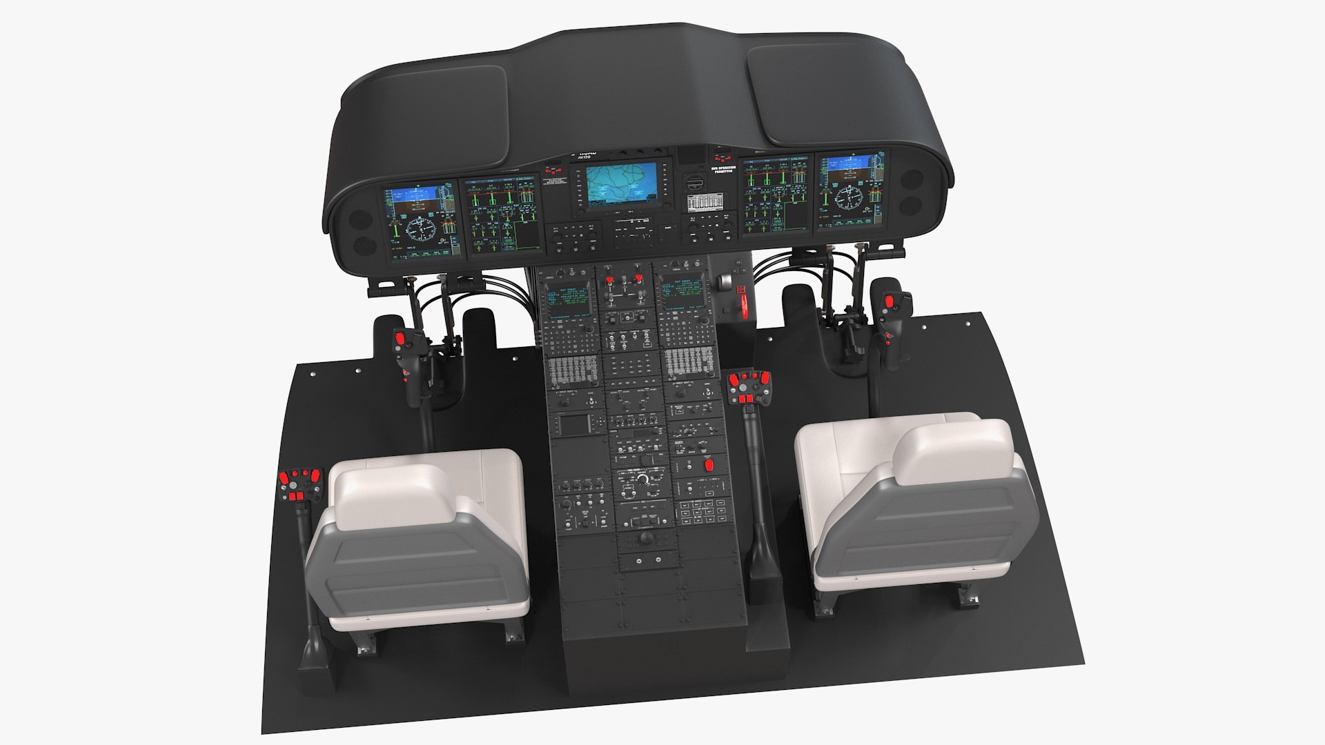 Helicopter pilot cabin model - TurboSquid 1591410