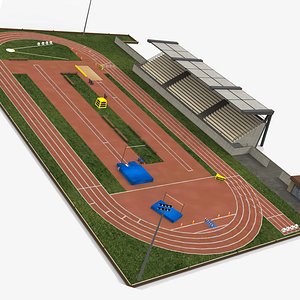 Athletics Run Track Stadium