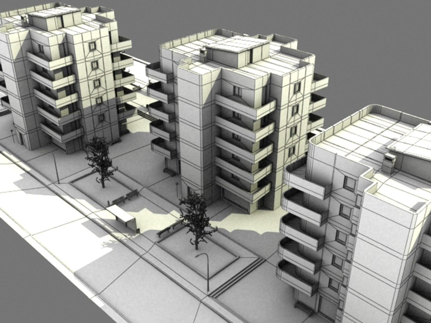 - Urban Block 3d Obj