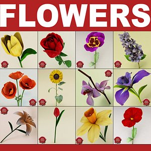 flowers v2 3d 3ds