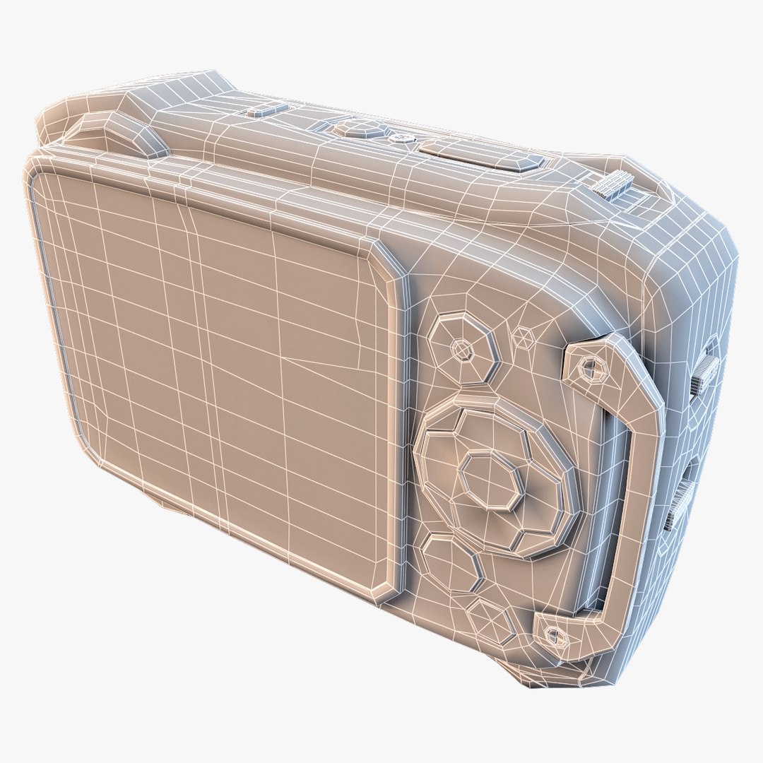 3d model fujifilm xp170 compact digital camera