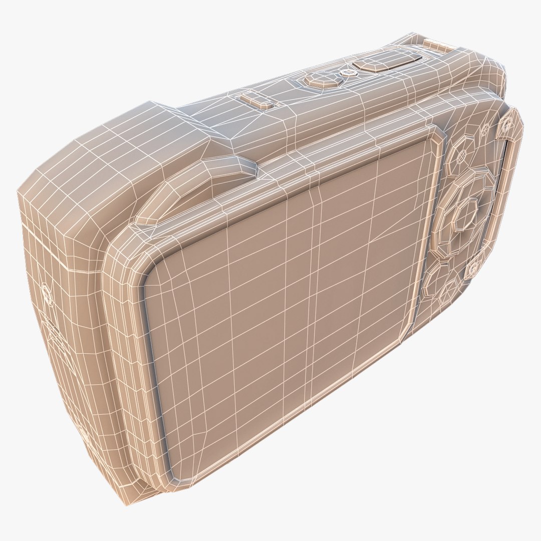 3d model fujifilm xp170 compact digital camera