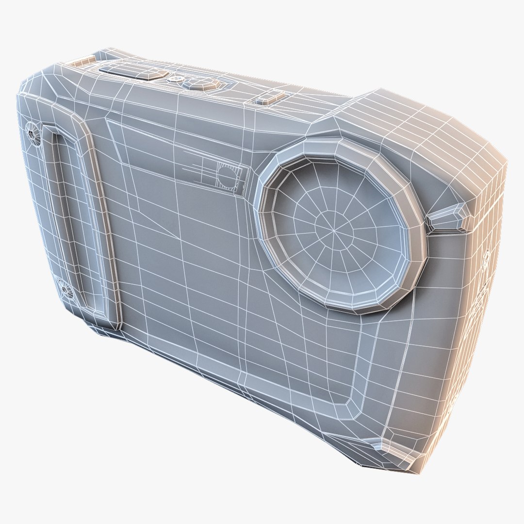 3d model fujifilm xp170 compact digital camera