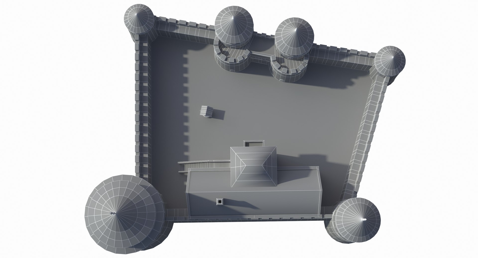 Medieval castle 3D model - TurboSquid 1229275