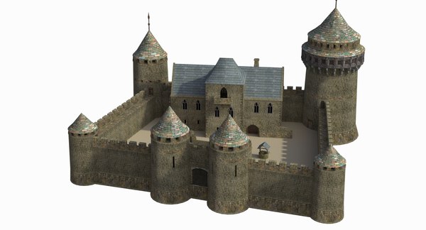中世の城3Dモデル - TurboSquid 1229275