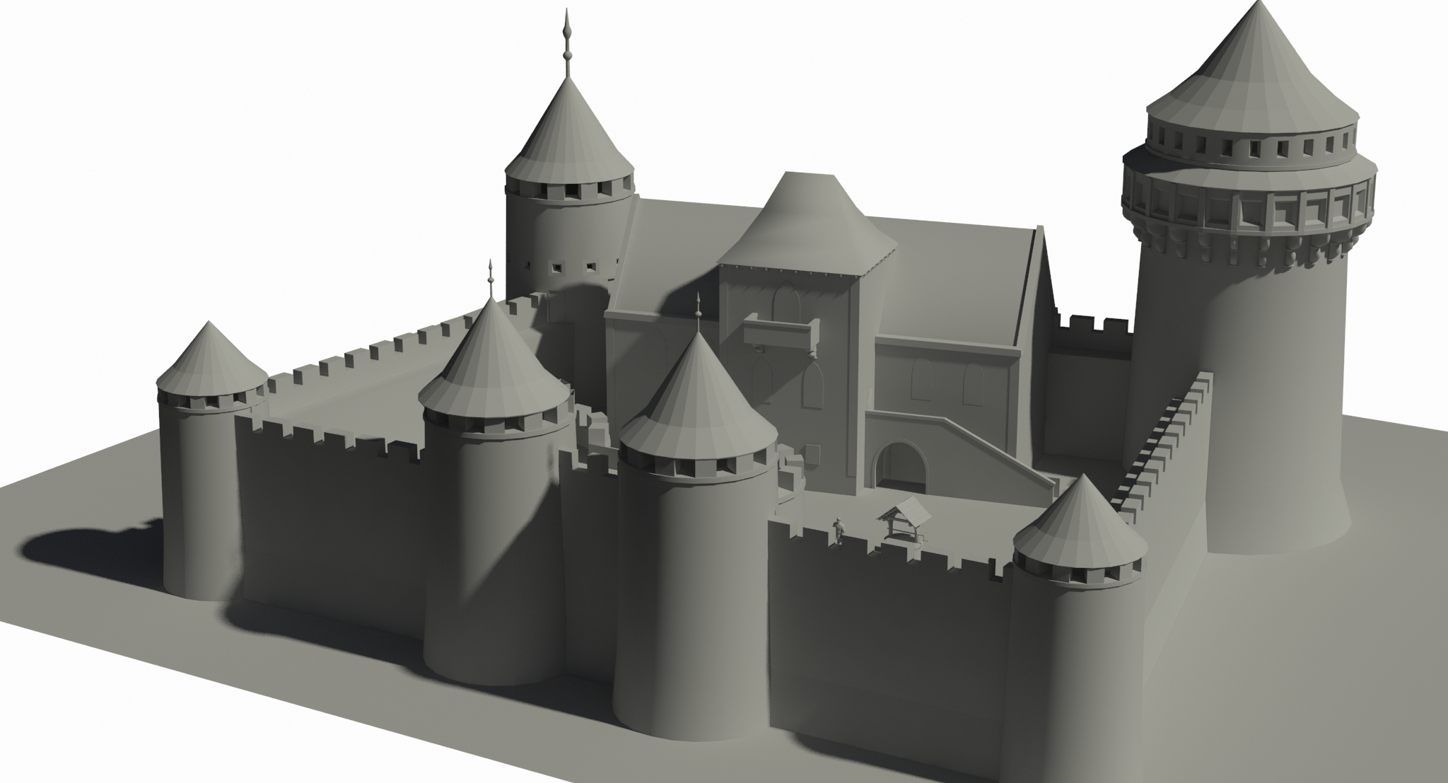 Medieval castle 3D model - TurboSquid 1229275
