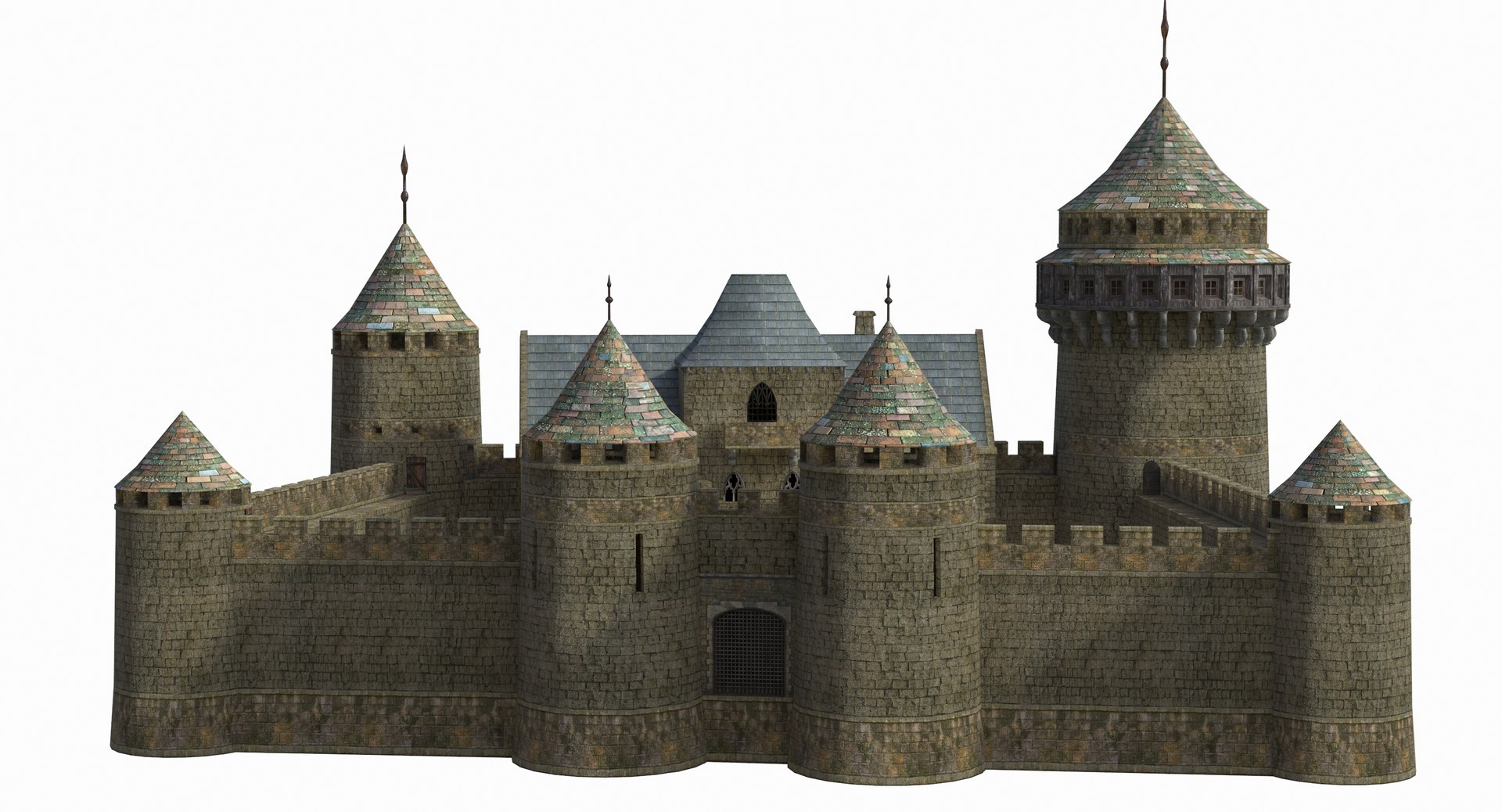Medieval castle 3D model - TurboSquid 1229275