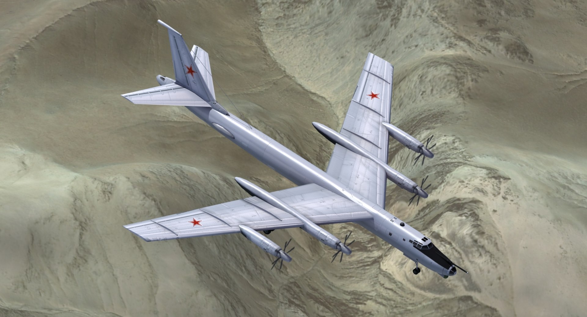 Tupolev Tu-142 Bear F 3d Model