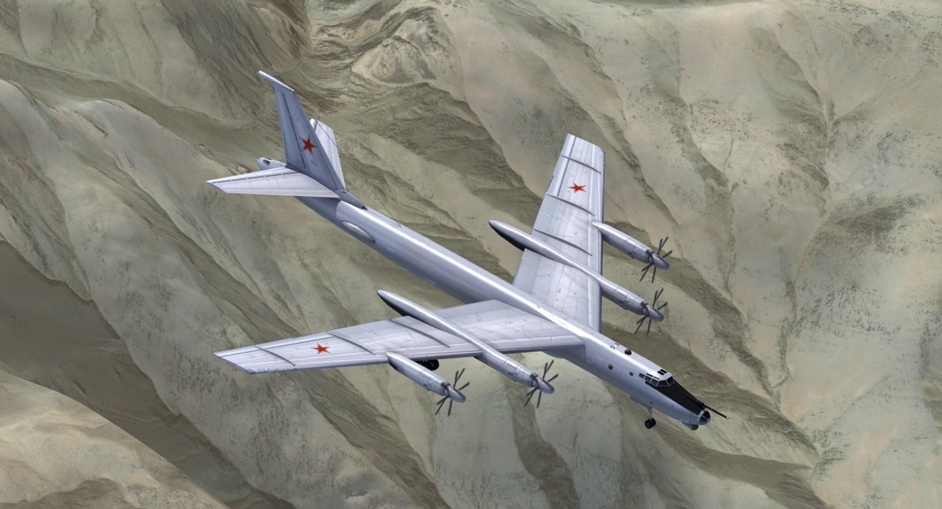 Tupolev Tu-142 Bear F 3d Model