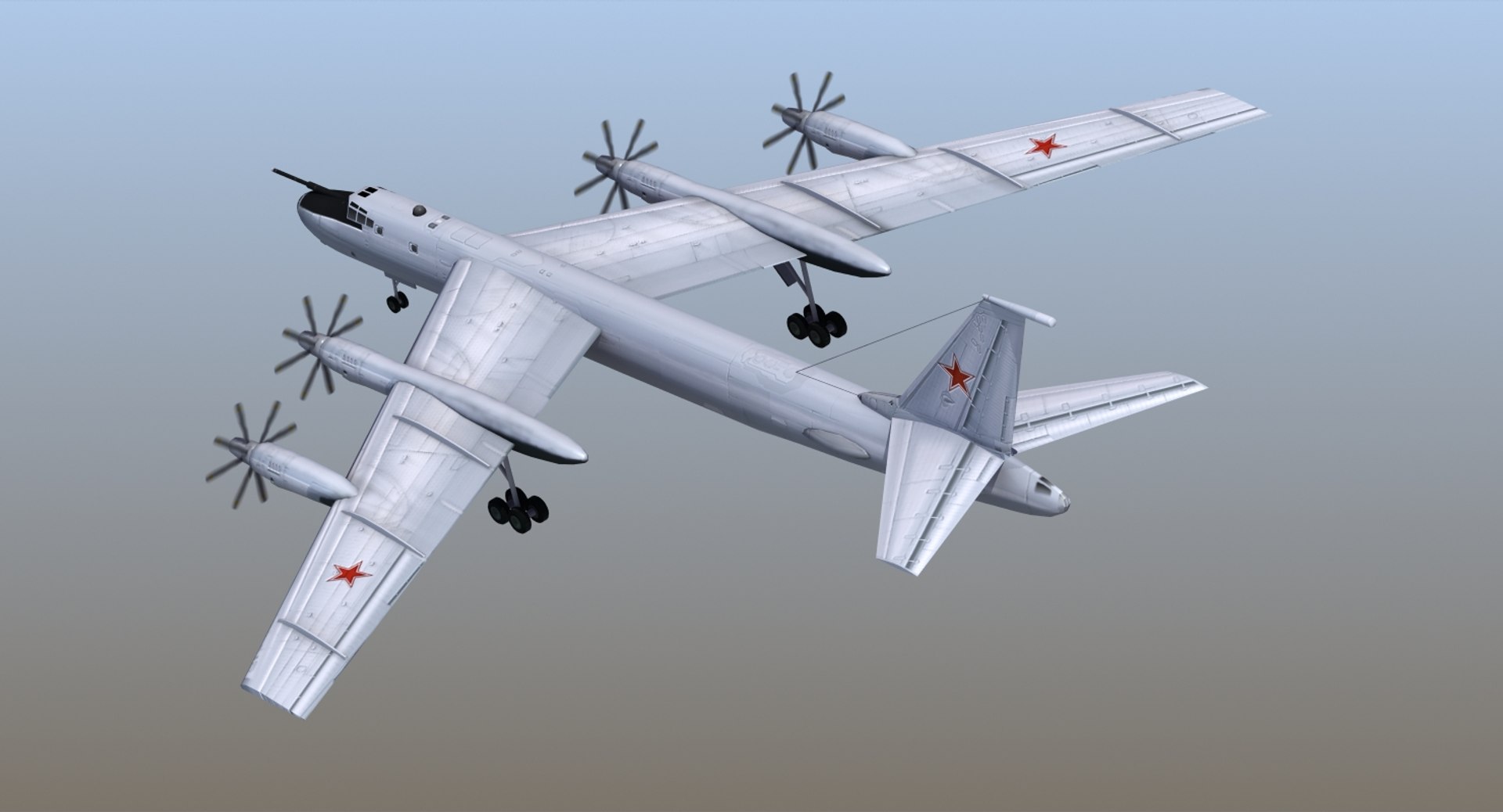 Tupolev Tu-142 Bear F 3d Model