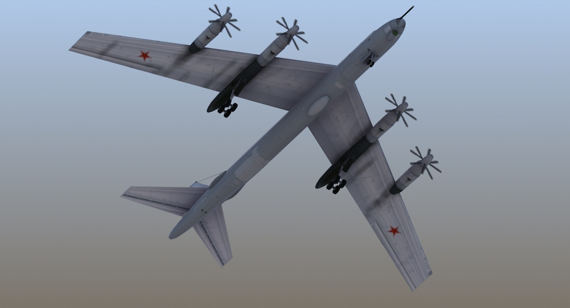 Tupolev Tu-142 Bear F 3d Model