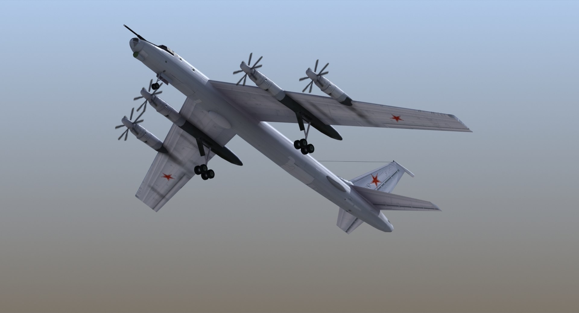 Tupolev Tu-142 Bear F 3d Model