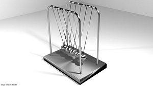 cradle newton toy 3d 3ds