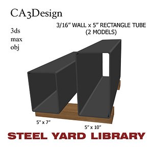 3/16 Wall x5 Rect Tube