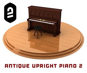 Antique Upright Piano 2