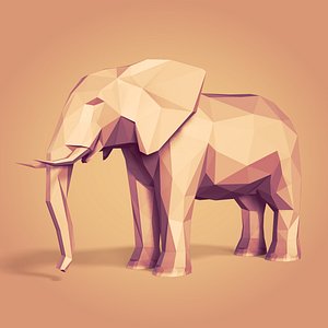LowPoly Elephant