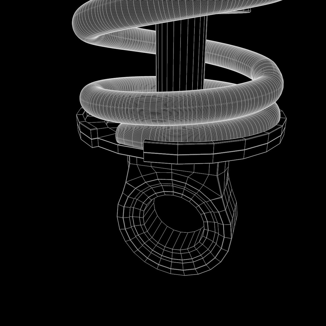 3d Model Spring Shock Absorber