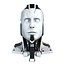 Cabeza de cyborg modelo 3d