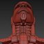 Cabeza de cyborg modelo 3d