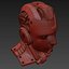 Cabeza de cyborg modelo 3d