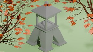 3D model First Japan Garden Model