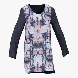 Mirrored Flowers Dress Remastered