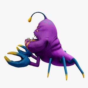 3d model crab monster