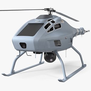 UMS Skeldar V200 UAV Helicopter Rigged 3D model
