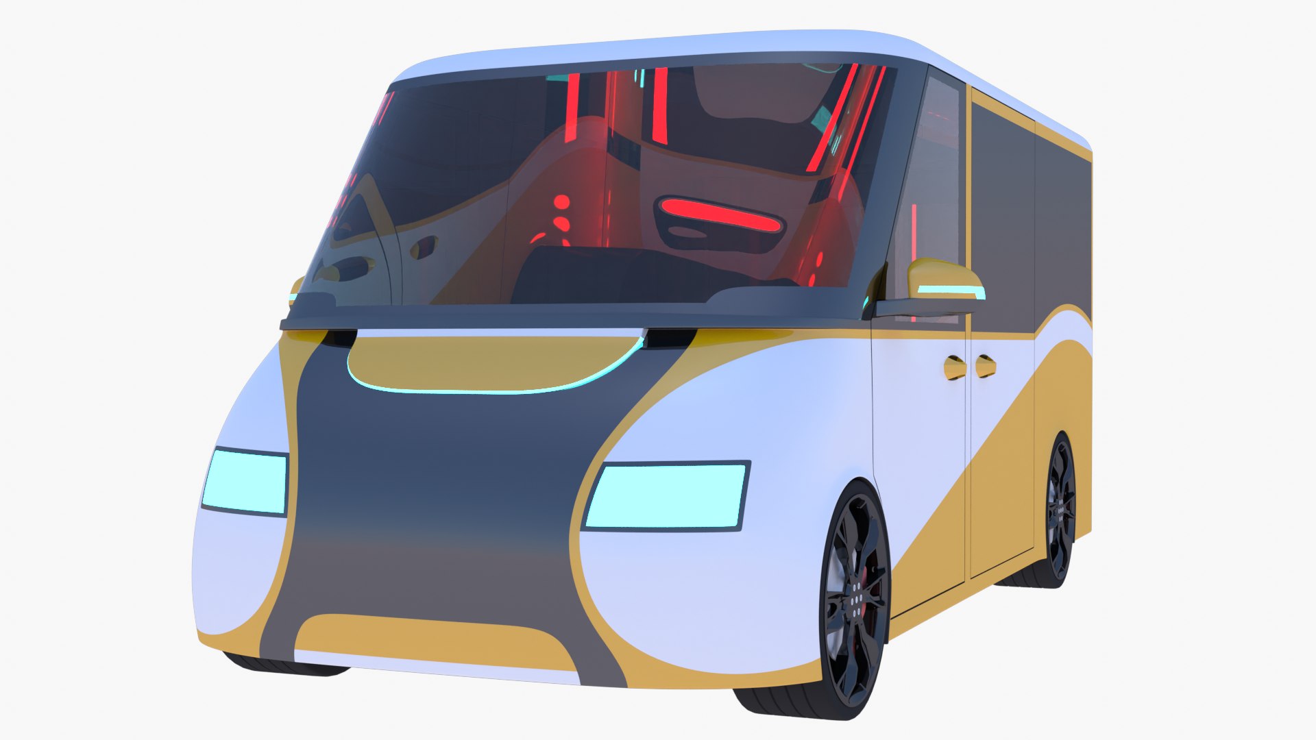 3D Generic Van Exterior Model - TurboSquid 2074753