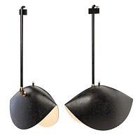 Rare Grosse Moule suspension ceiling light 1955