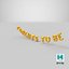 Foil Balloon Words Parents to be Gold