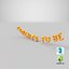 Foil Balloon Words Parents to be Gold
