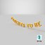 Foil Balloon Words Parents to be Gold