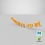 Foil Balloon Words Parents to be Gold