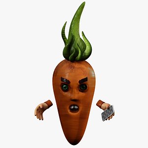 3D Evil carrot