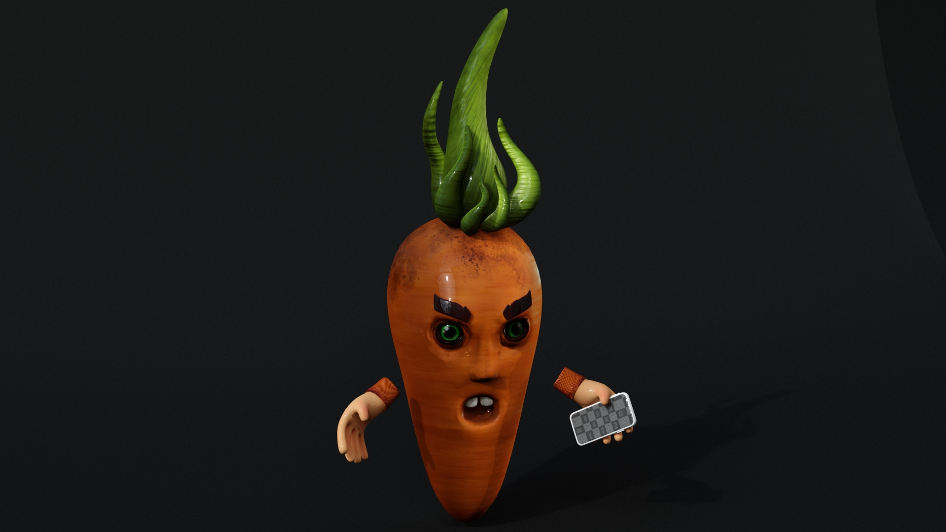 3D Evil Carrot - TurboSquid 1918357