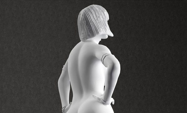 3D Woman nude 3d printable model