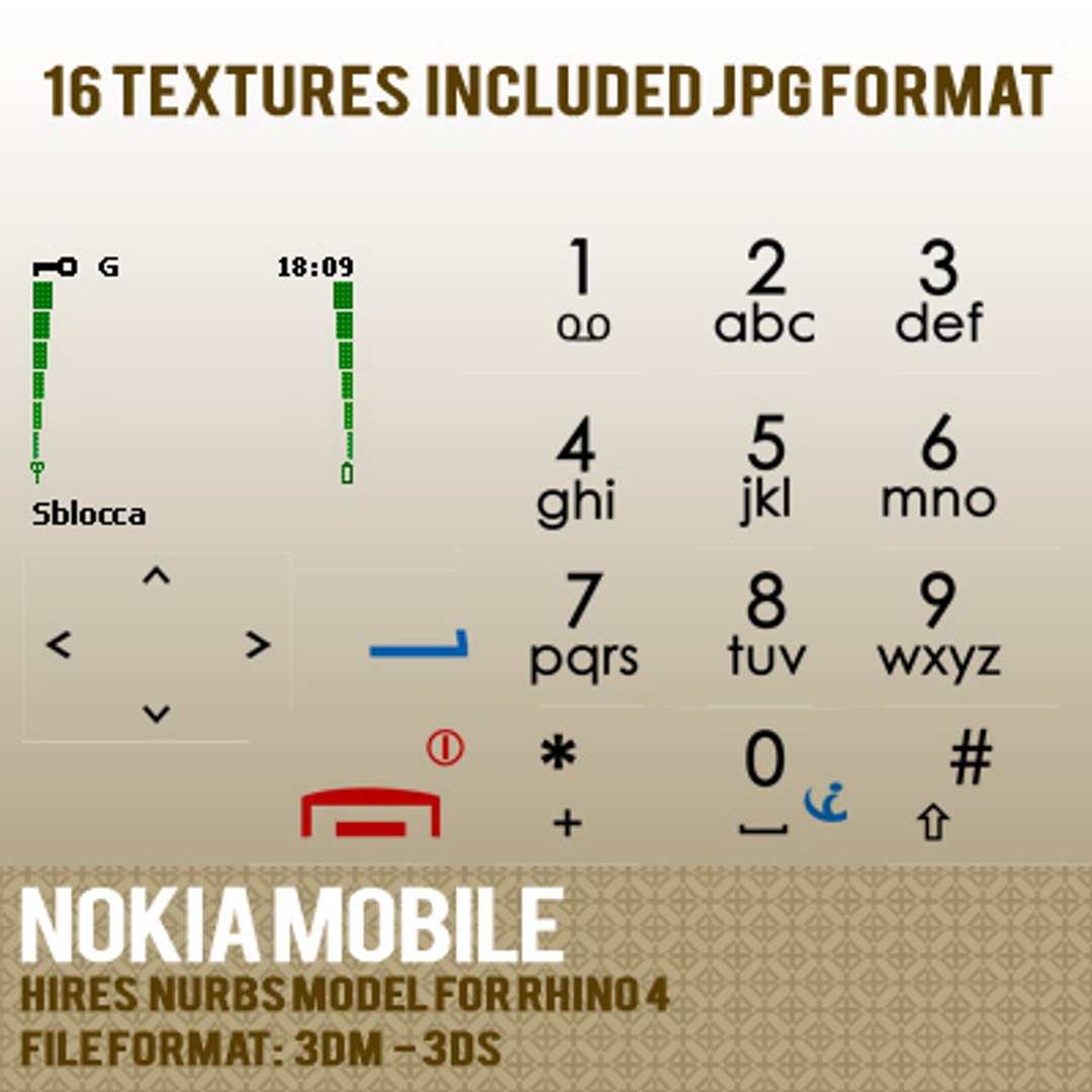 3d model of nokia phone