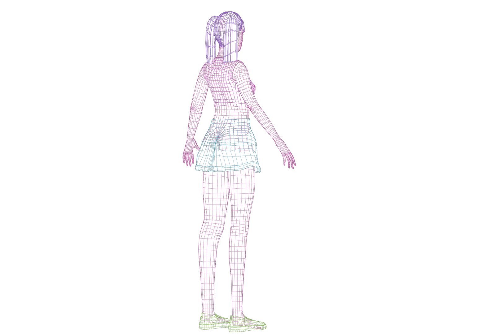 Basic Standard Woman V21719 3D Model - TurboSquid 2257974