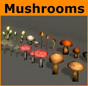 3d ready mushroom