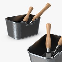 Metal Container with Tools