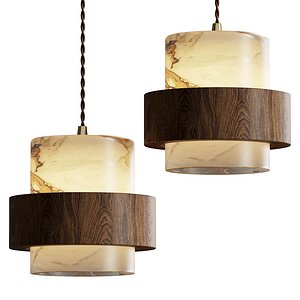Rivelle Vintage Alabaster Effect Mini Pendant Light